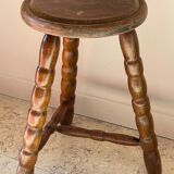 Wooden stool tripod vintage