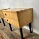 Paire de tables de nuit, chevets vintage
