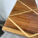 Art Deco style console with mahogany marquetry