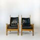 Fauteuil trône design vintage des années 1950