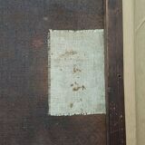 Hst painting still life basket of overturned fruit 19th - 20th century