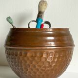 Planter by villedieu in vintage brown patinated copper