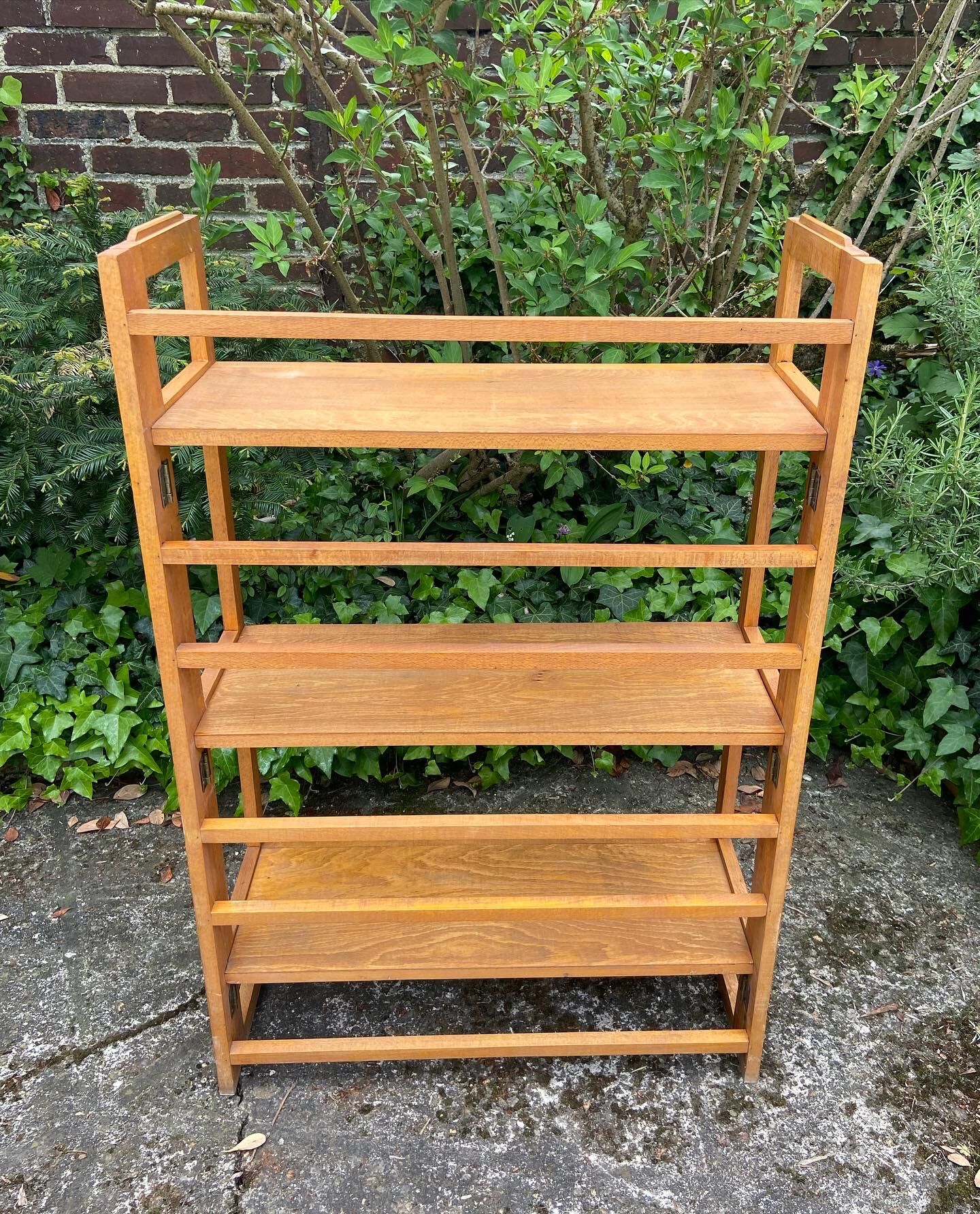 Vintage folding bookseller shelf