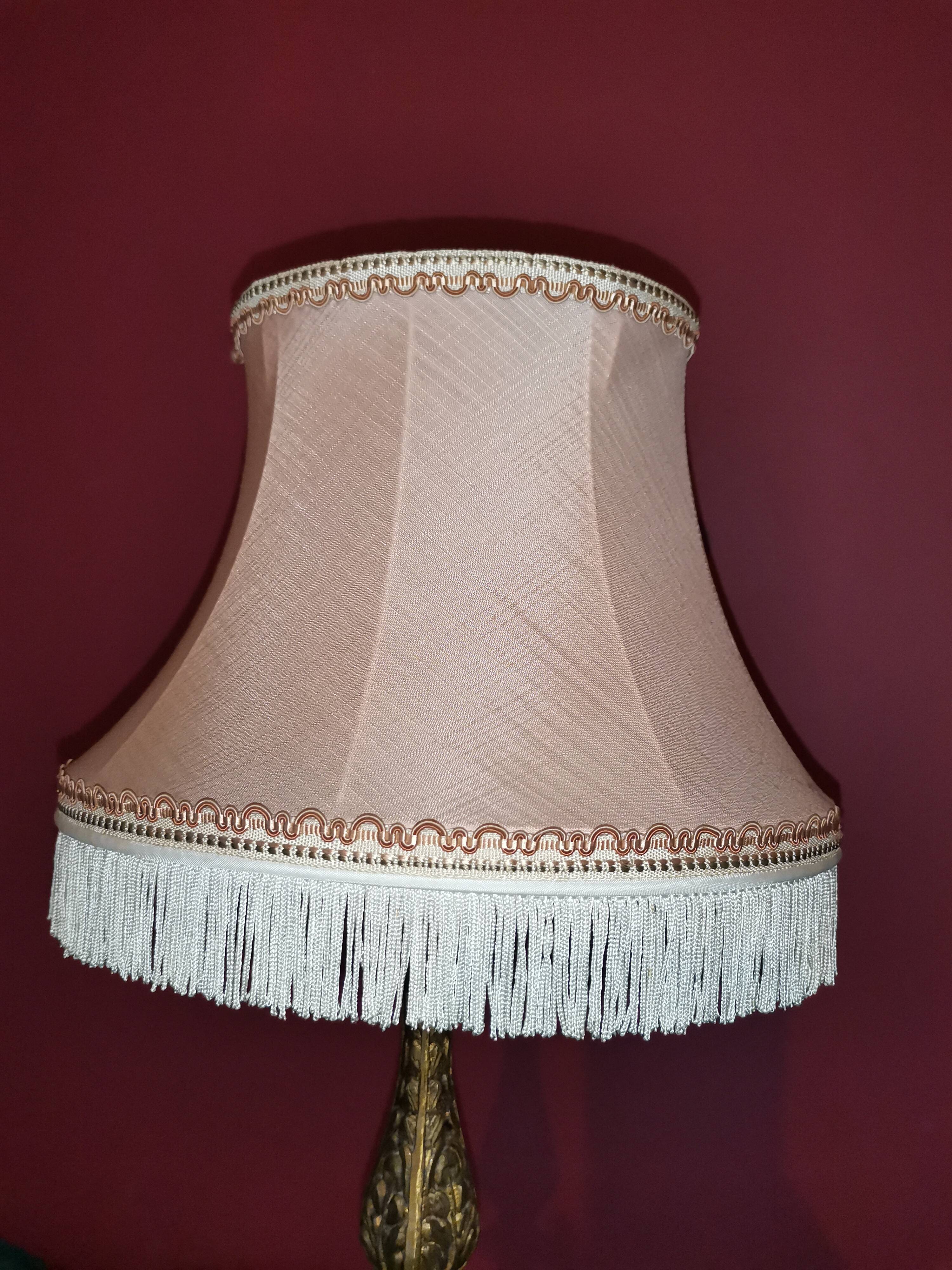 Golden fringe lamp