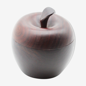 Apple-shaped wooden box