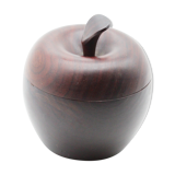 Apple-shaped wooden box