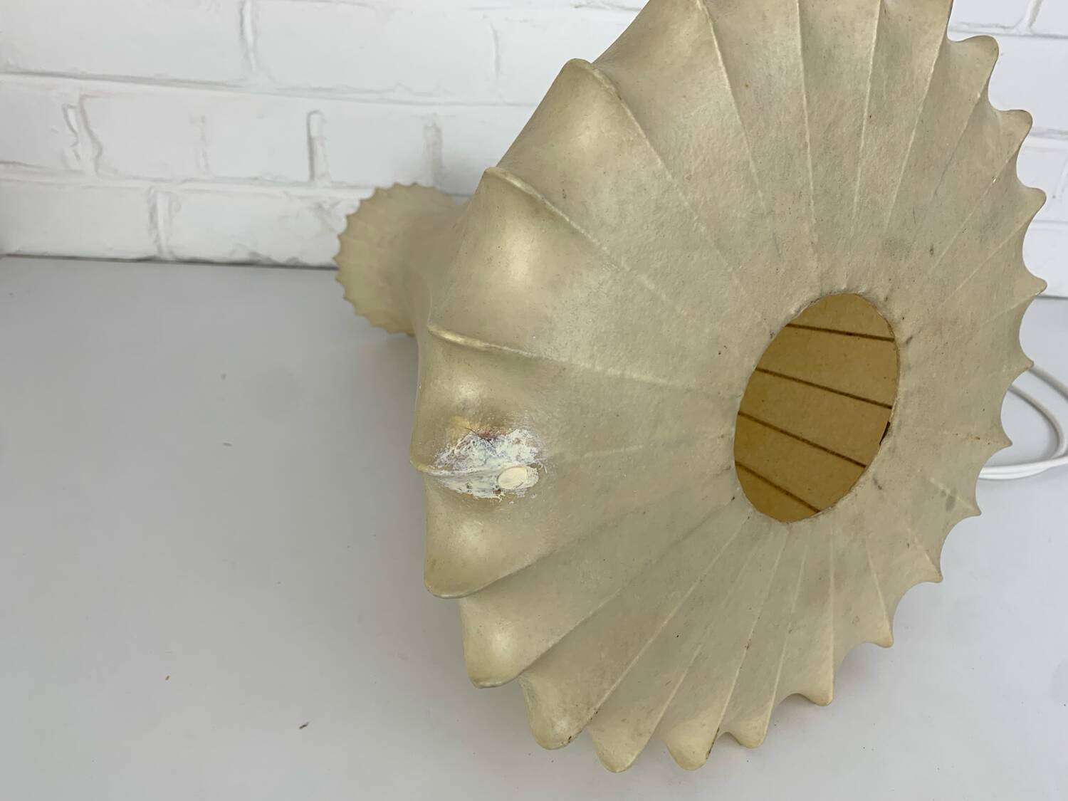Large Cocoon Pendant Lamp, Friedel Wauer for Goldkant Leuchten, 1960s