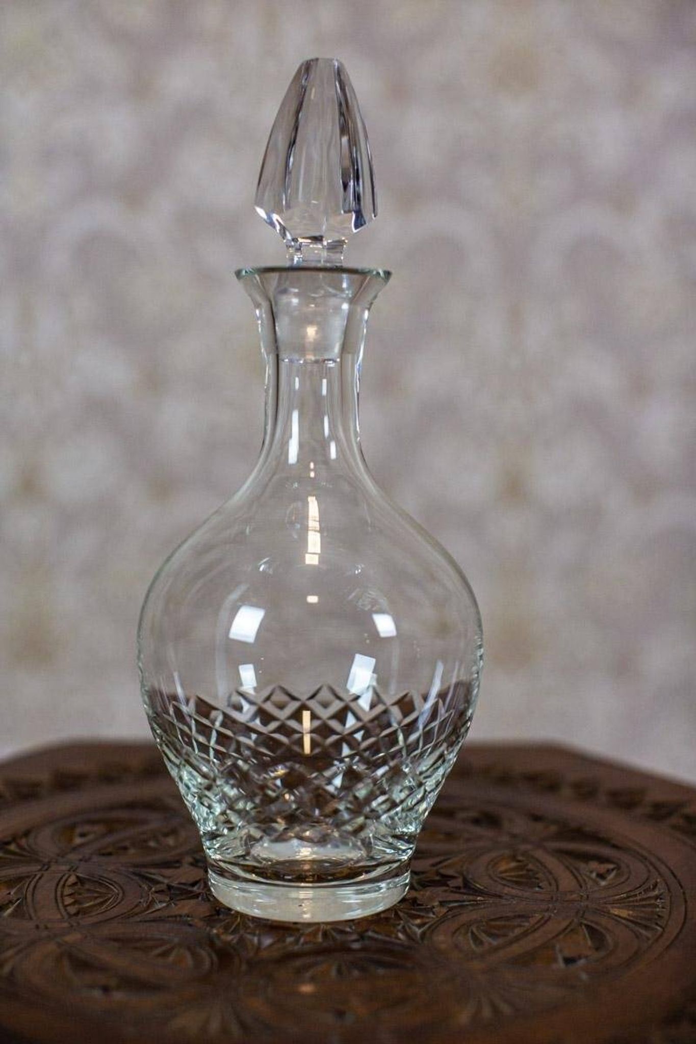 Vintage Crystal Liquor Decanter, 1930s
