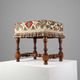 Early 20th Century Wood & Fabric footstool, France