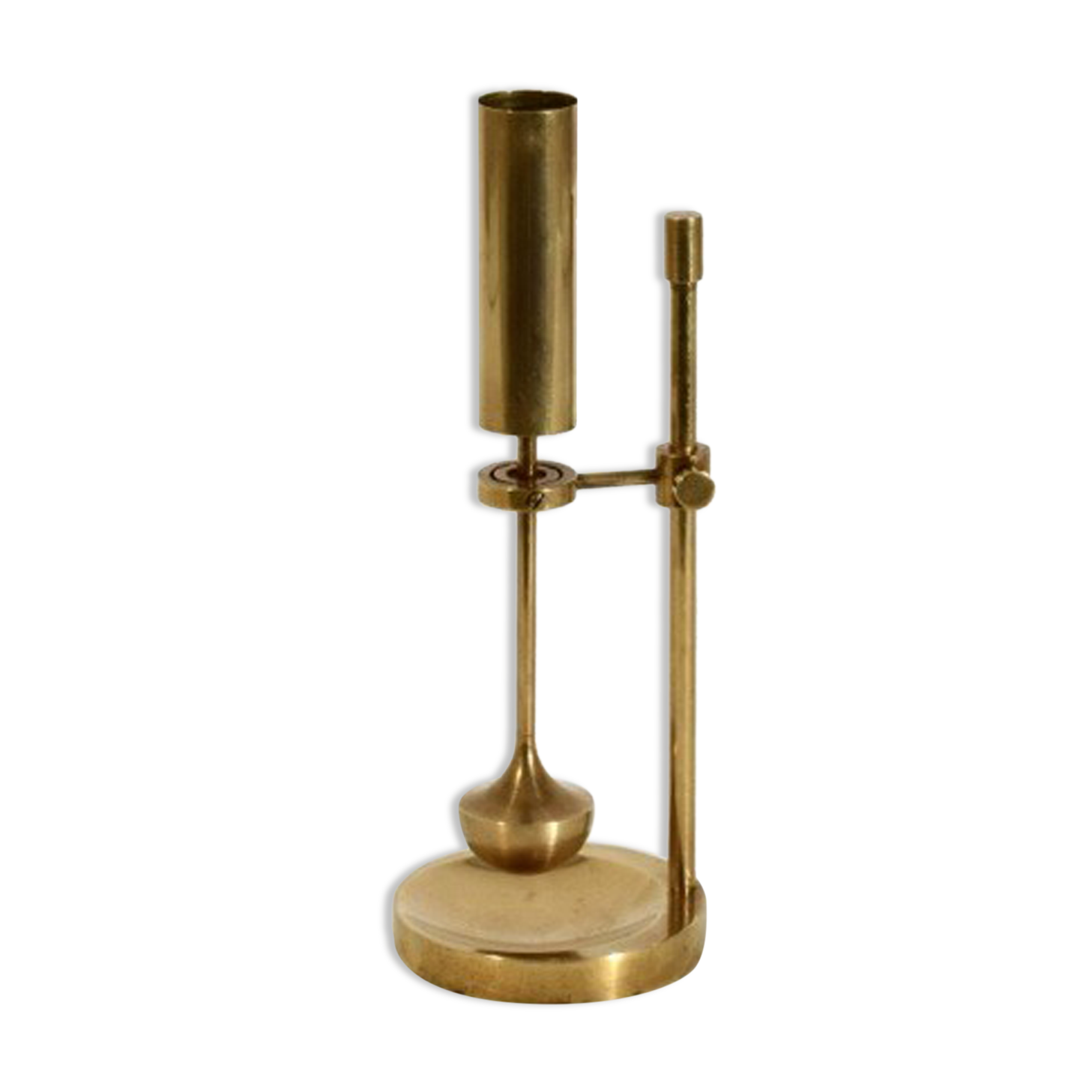 Brass gyro candle holder Ilse Ammonsen, Denmark 1950
