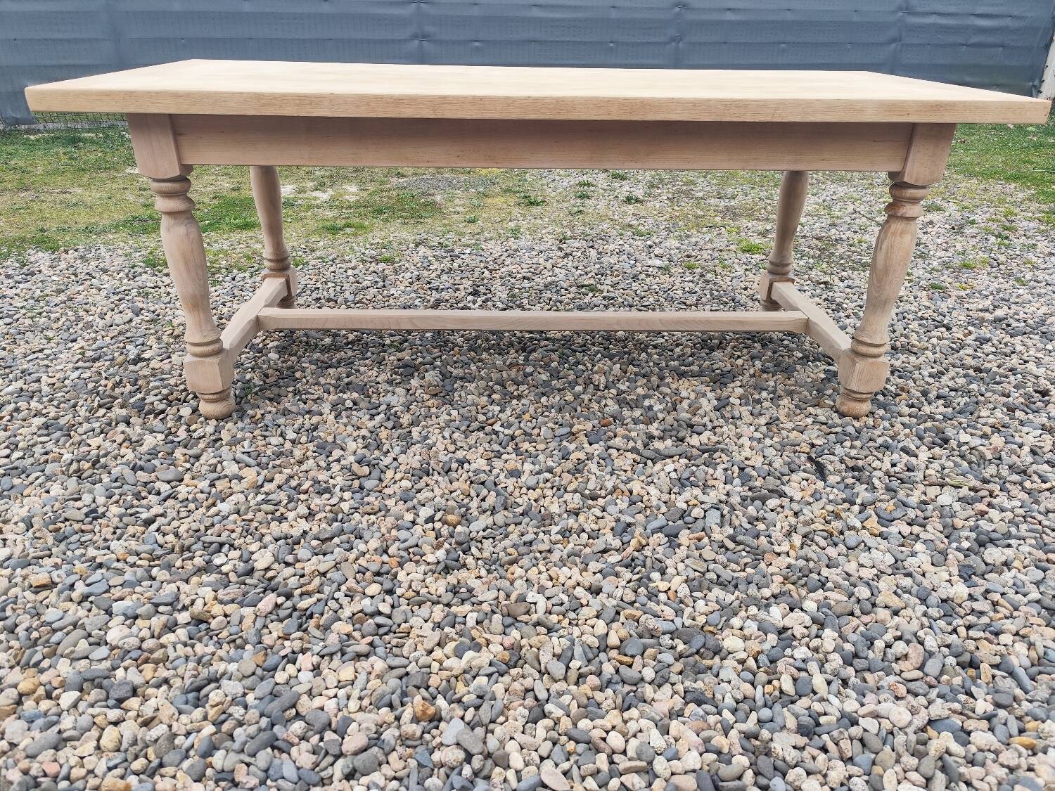 Farmhouse table with two extensions