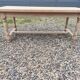 Farmhouse table with two extensions