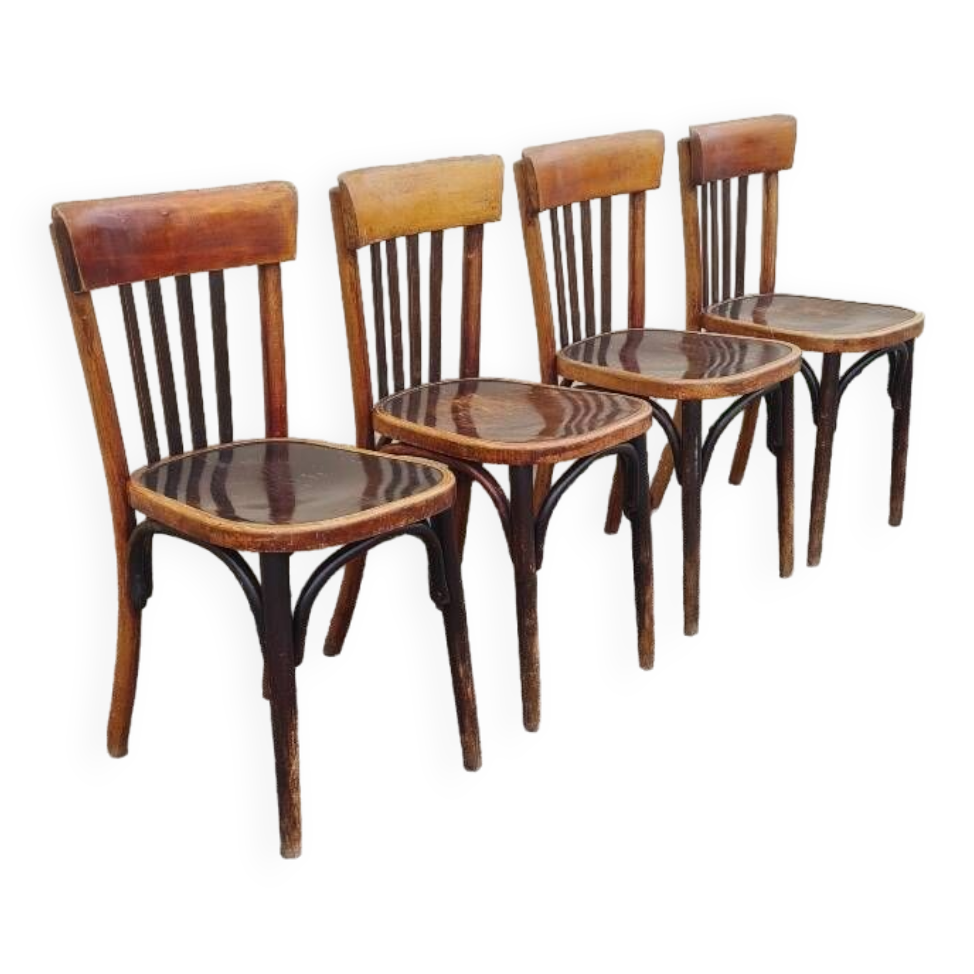 Set of 4 Baumann bistro chairs