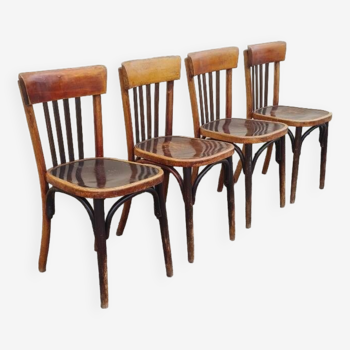 Set de 4 chaises bistrot baumann