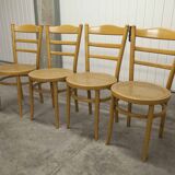 4 chaises Baumann modèle Anteuil 1986