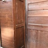 Cabinet with louver or curtain