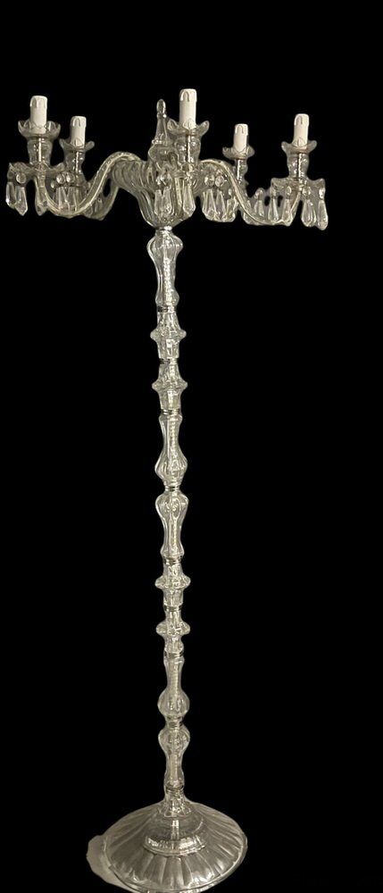 Murano crystal glass floor lamp