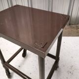 Side table, industrial Flambo rolling trolley