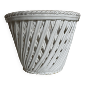 XXL woven ceramic pot cover by Bassano 1960 numbered Italian work