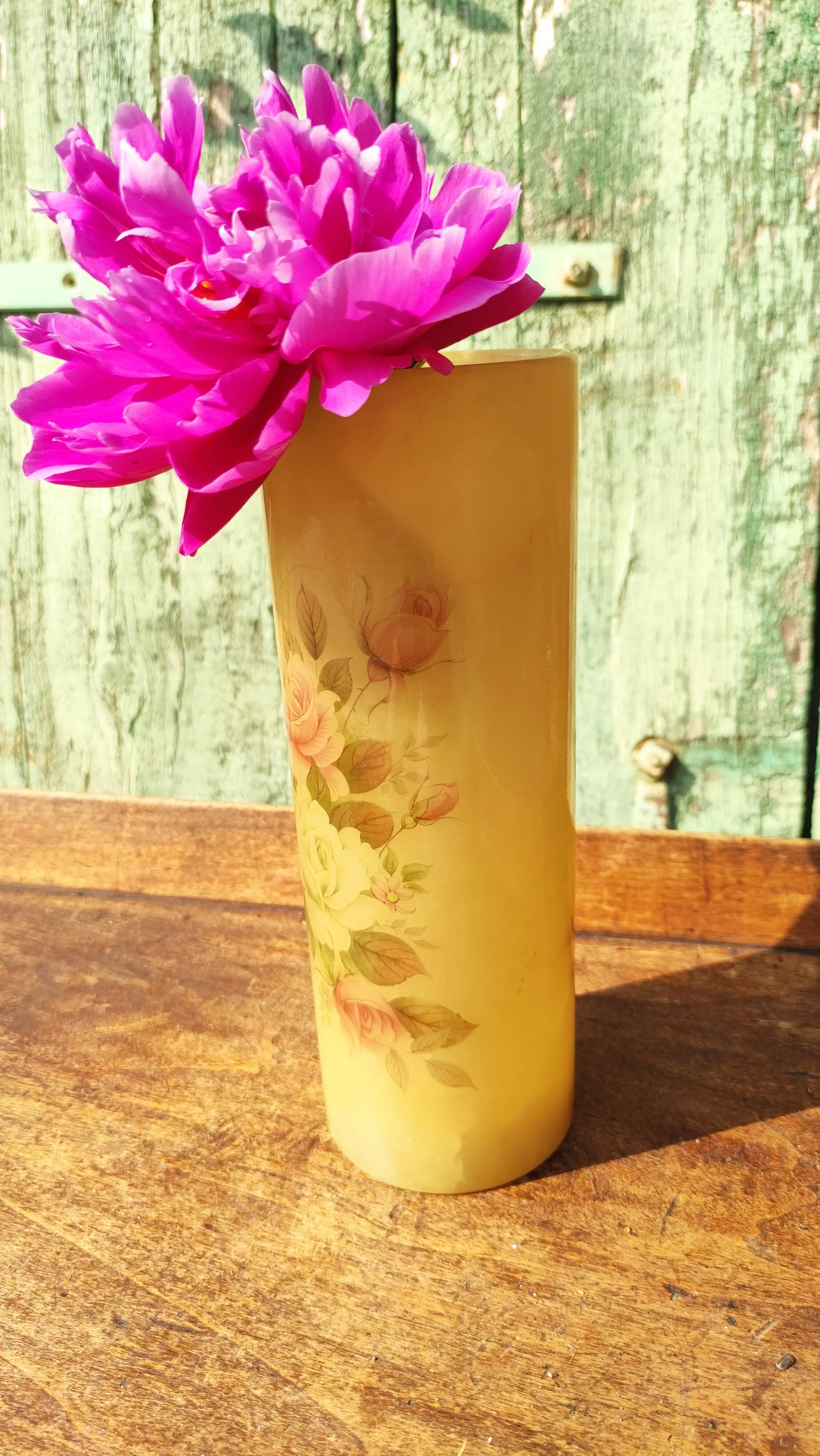 Vintage alabaster vase