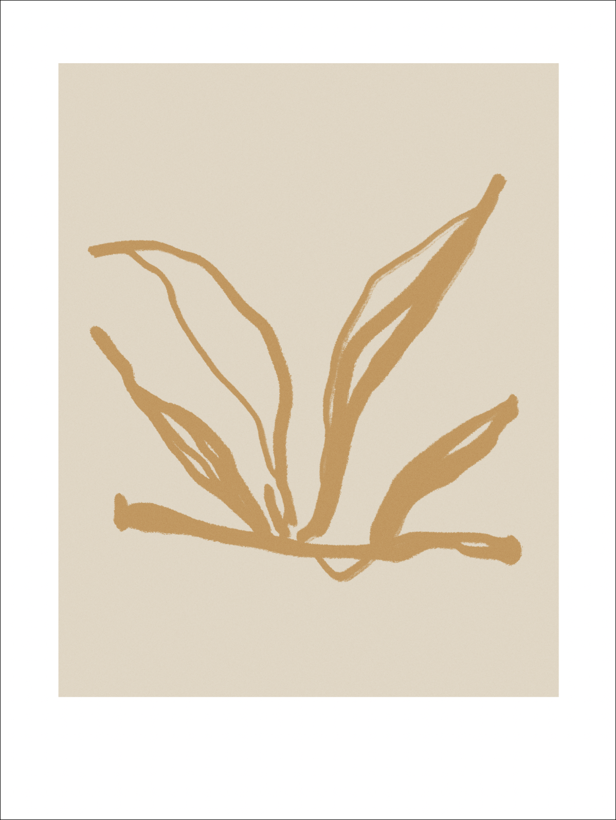 Botanical illustration giclee print, 50x70