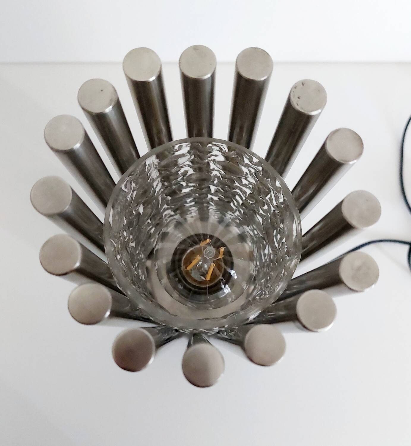 Stainless steel designer lamp