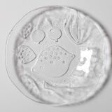 Assiette en verre Kosta Boda vintage : Tropic Fruit Design, Gunnel Sahlin (1989)