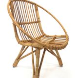 Rohe rattan vintage high chair by Rohe Noordwolde