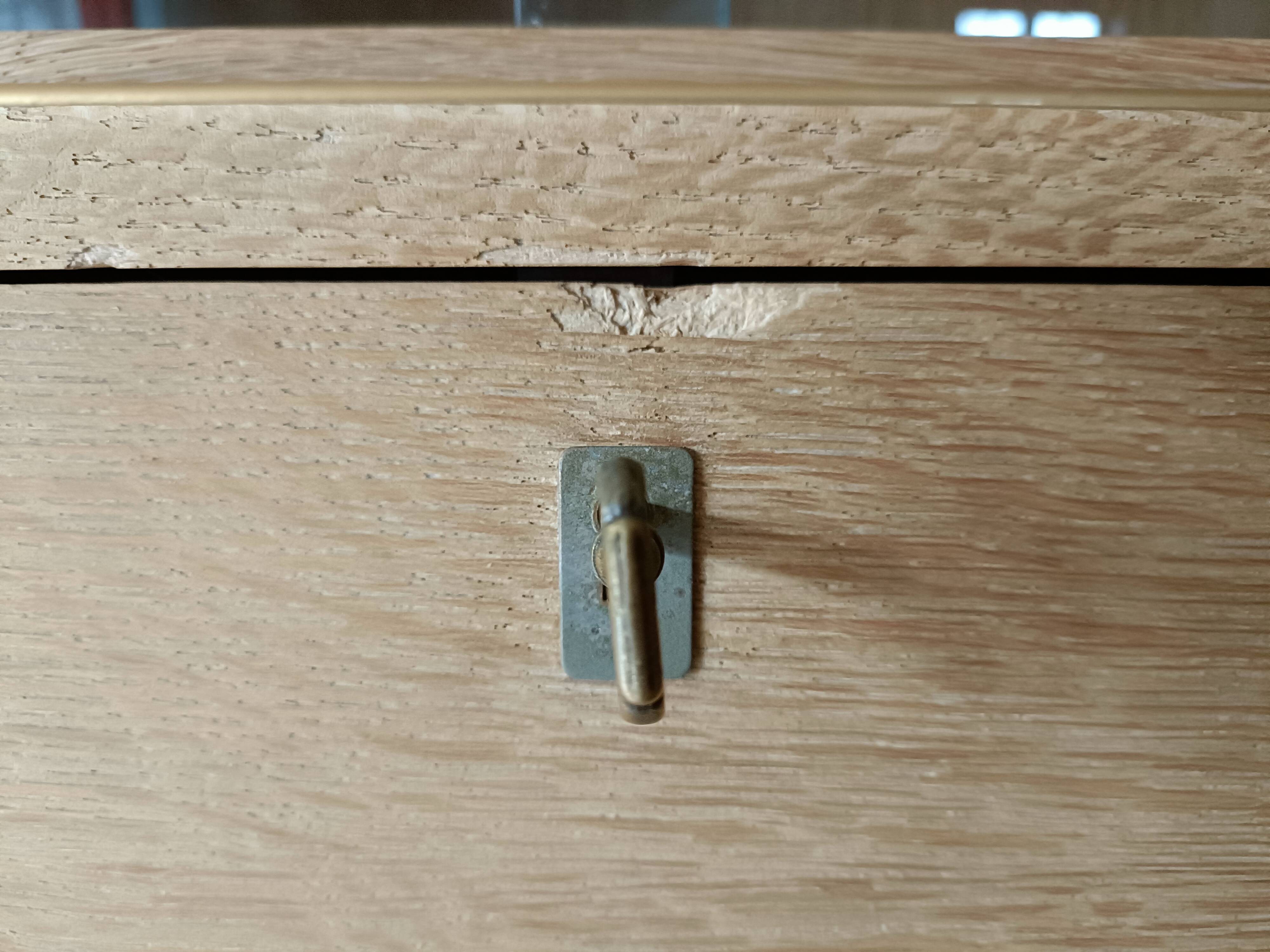 Vintage secretary with compass feet renovated