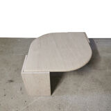Italian work travertine coffee table, 1970