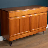 Retro teak 1960s mcintosh mid century sideboard on hairpin legs