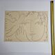 Vintage offset print after Pablo Picasso, "The Face of Peace", 40 x50 cm