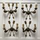 Double fire wall sconces in Empire style