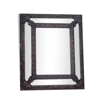 Mirror with parcloses, copper, Napoleon III, late nineteenth