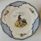 4 assiettes en faïence peintes à la main