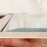 Pair of gold side tables Roche Bobois