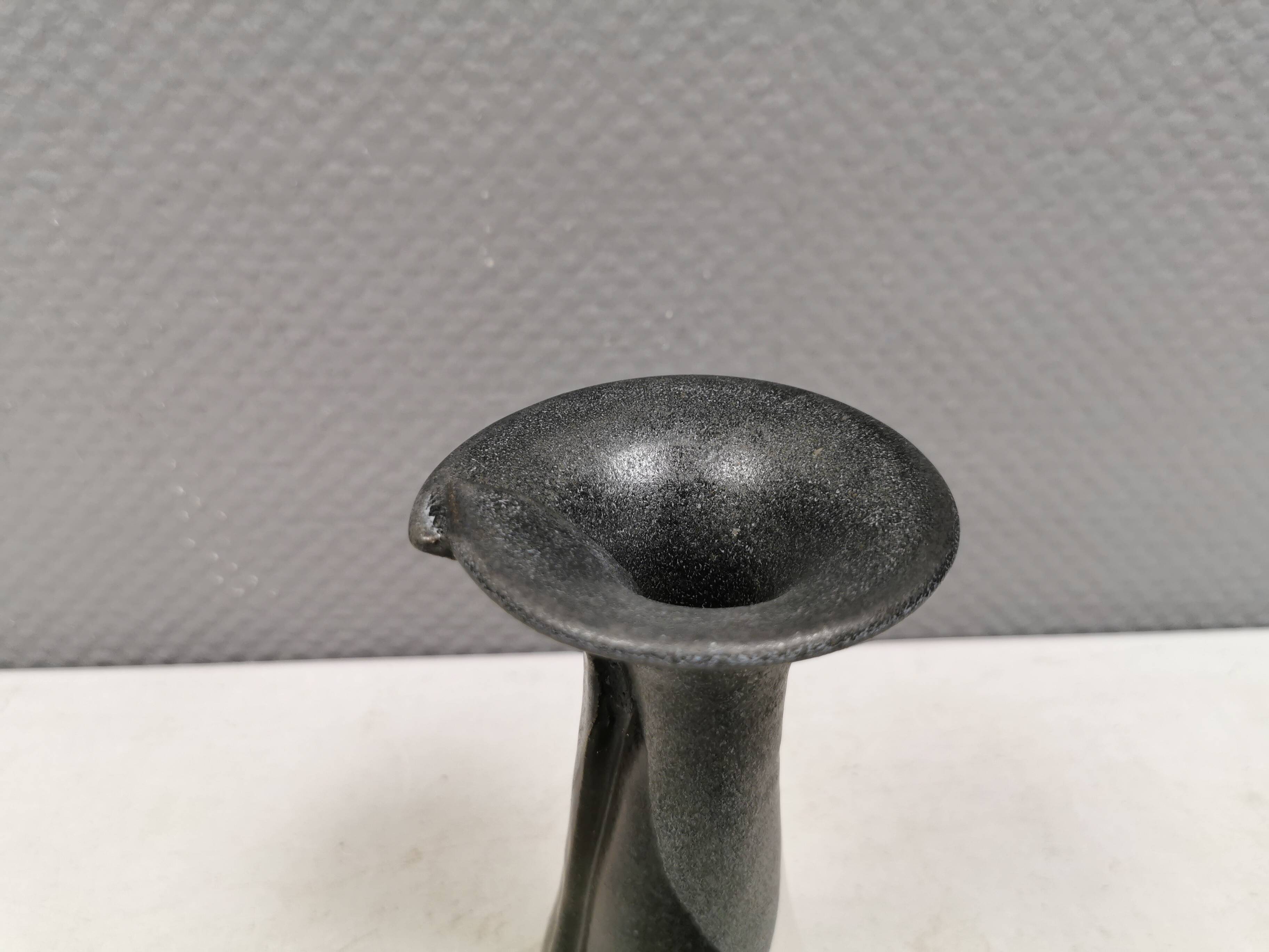 Beautiful ‘folded’ vase by Aage Würtz, Denmark, 1980s