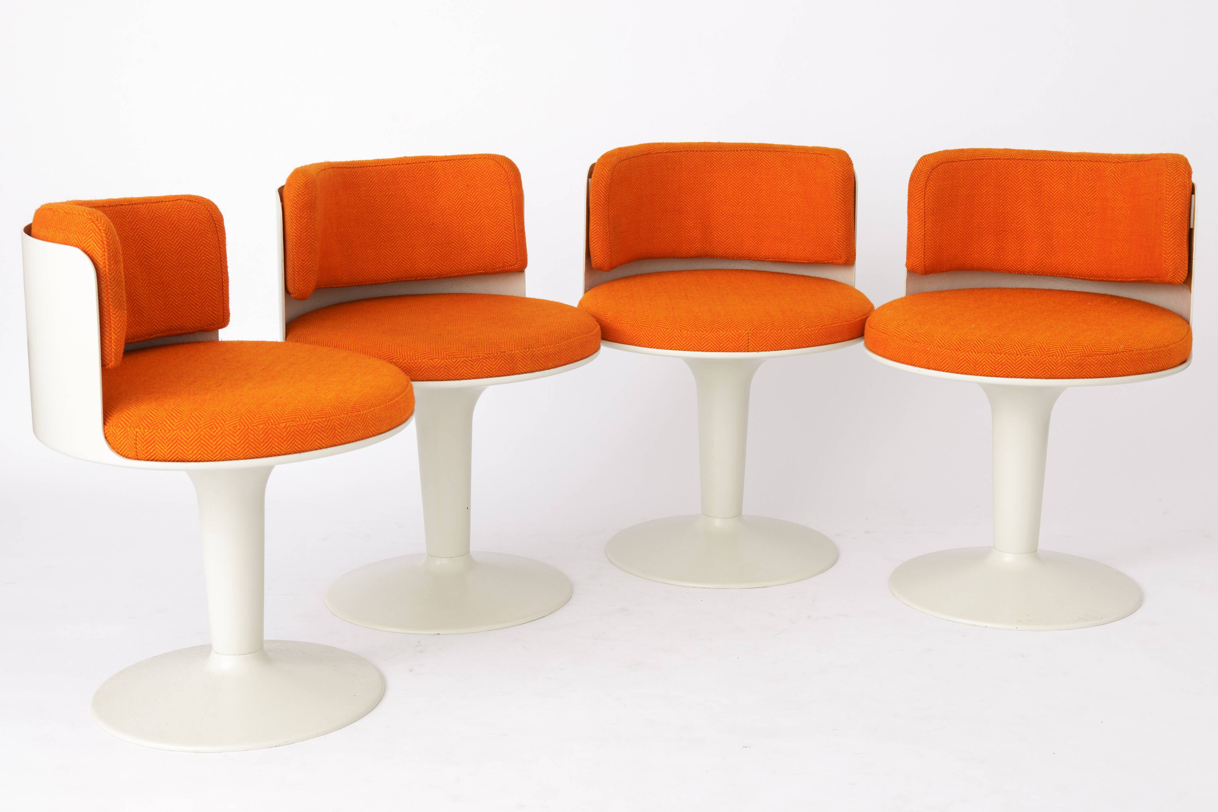 4 Retro Tulip Chairs 1950s-1960s Vintage