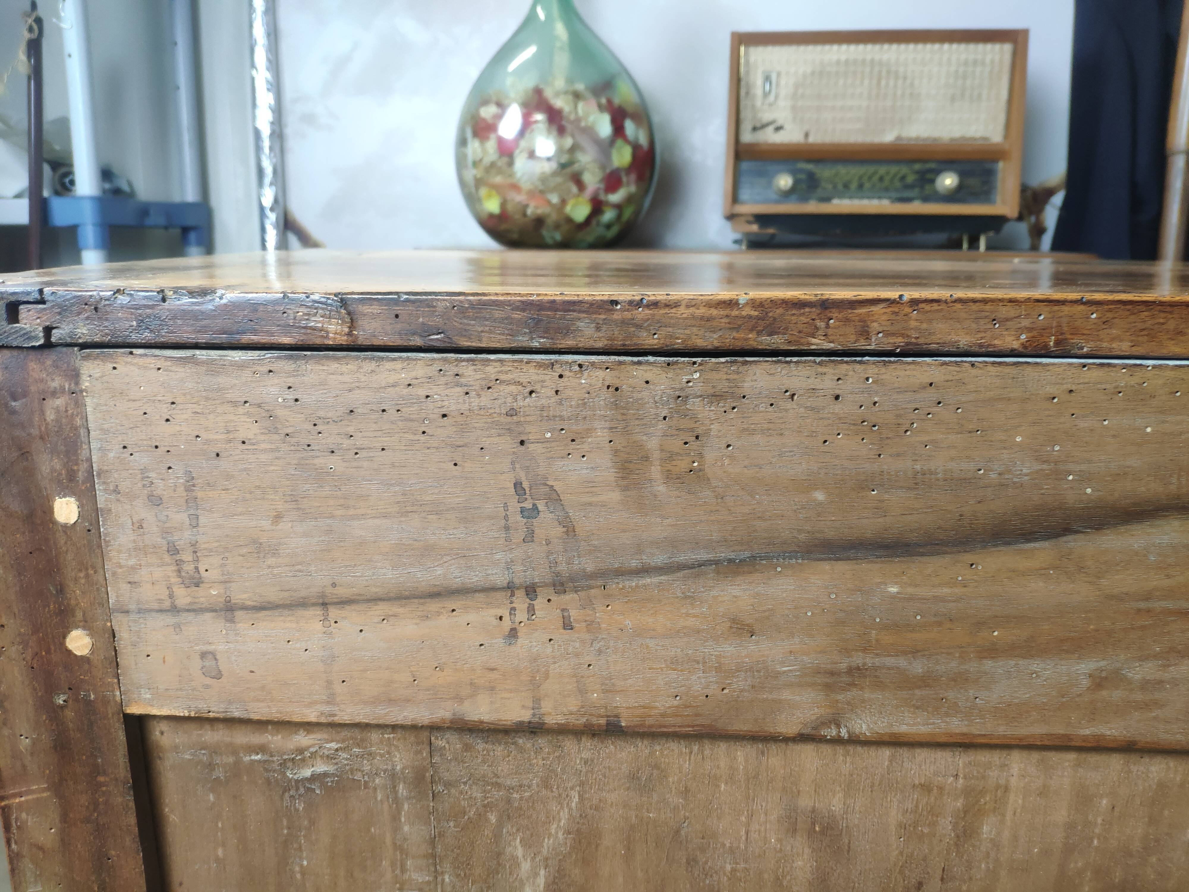 Louis XVI light oak style chest of drawers