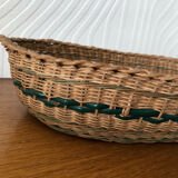 Old woven wicker basket