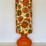Chrysanthemum Lampshade H60 D28 - Vintage Floral Fabric