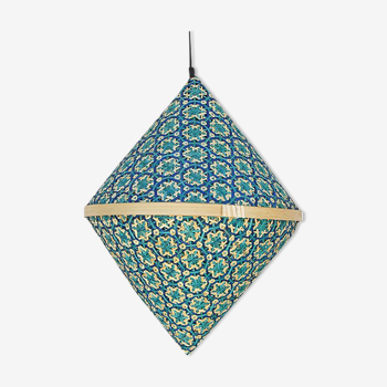 Turquoise hanging lamp