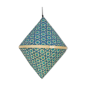 Turquoise hanging lamp