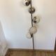 Lampadaire spirale chromé, design 70