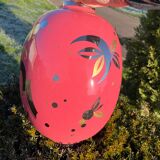Large ovoid art deco vase in crackled ceramic by Gustave Asch