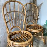 Pair of rattan chairs