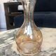 Engraved glass vase