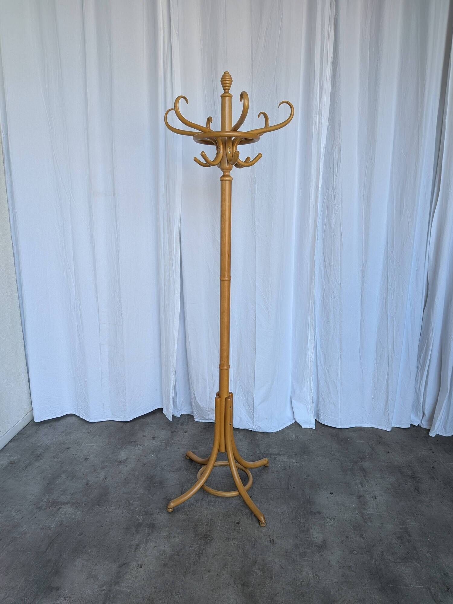 Vintage Bentwood Coat Stand in Thonet Style with Umbrella Holder / Hall Tre