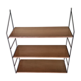 Old vintage wooden shelf