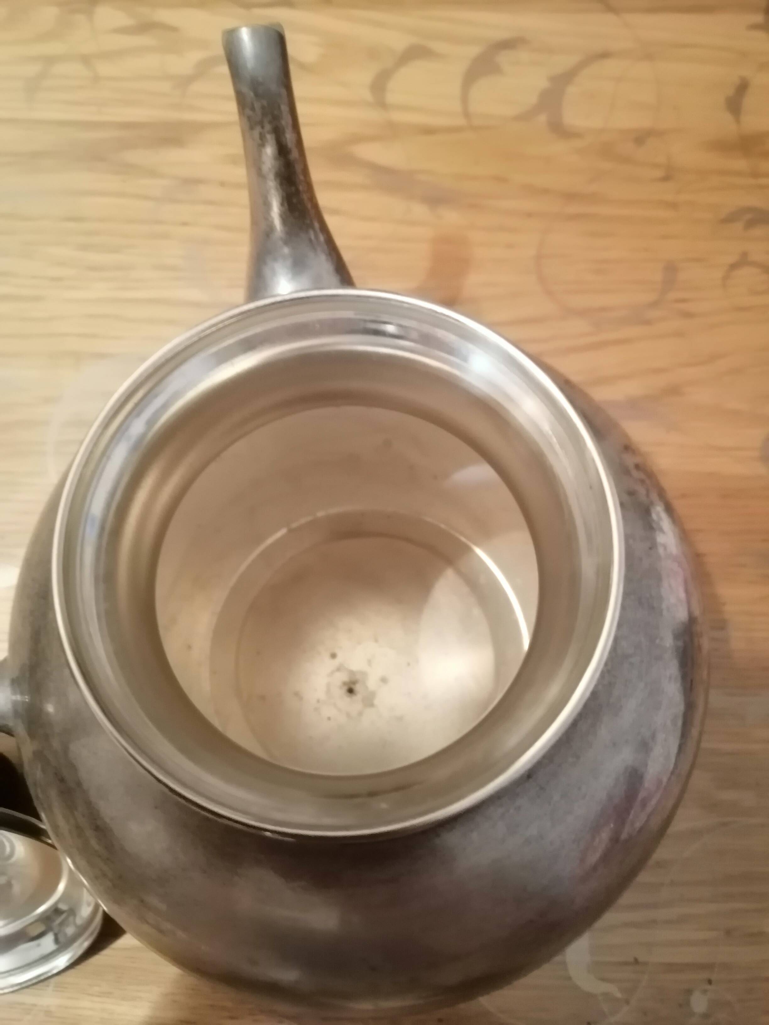 Silver teapot